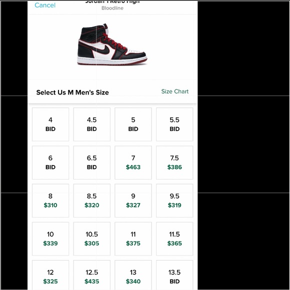 Jordan 1 retro High bloodline